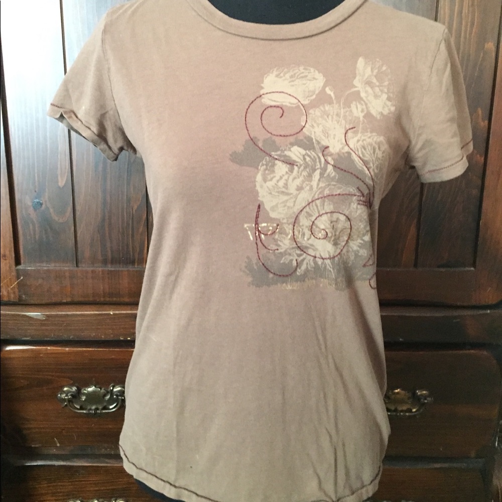 Juniors small brown tee